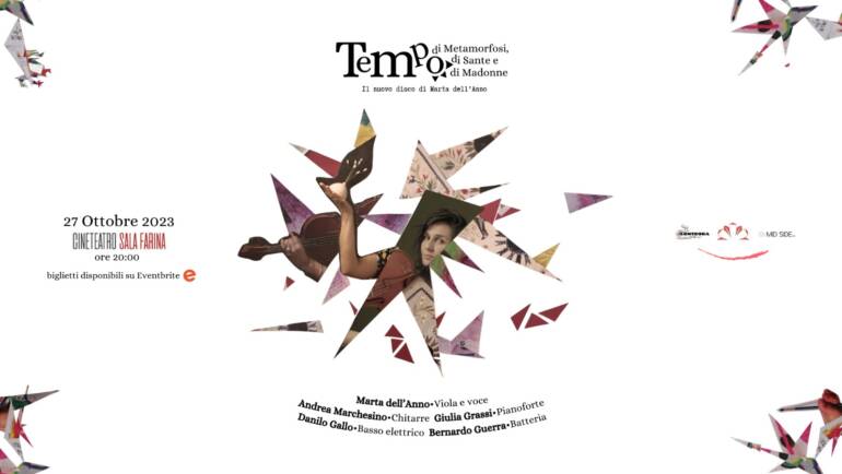 27th October 2023, 8 pm: Cineteatro Sala Farina, Foggia (Italy)